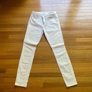 Loft white skinny jeans 28 tall